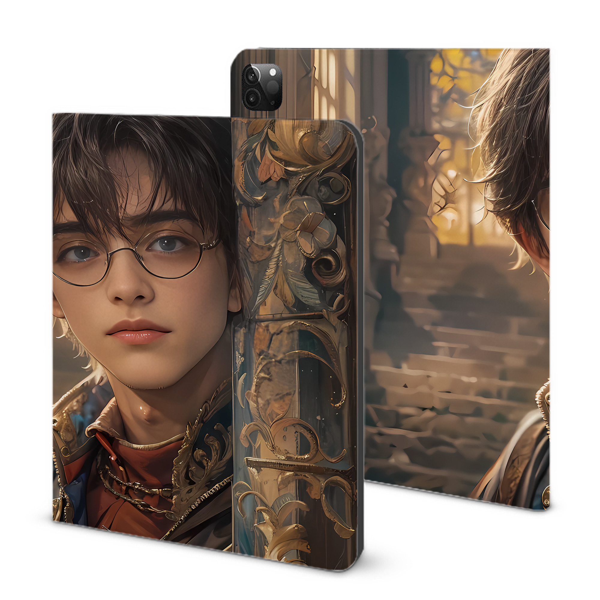 （画像用） Harry Potter ハリー・ポッターシリーズ IPadケース ペンホルダー付き ブックスタイルデザイン